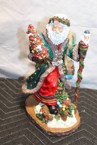 lot 152 image: Holiday Santa Claus Figurine with Decorations