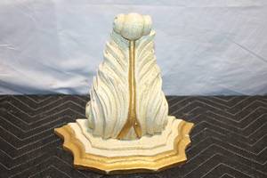 lot 169 image: Vintage Art Deco Wall Sconce Holder with Crackle Finish