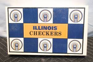 lot 235 image: Illinois Collegiate Checkers Board Game Set