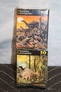 lot 237 image: Set of 2 National Geographic 50 Piece Puzzles - Dinosaur Themes
