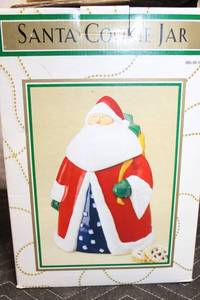 lot 277 image: Ceramic Santa Cookie Jar with Colorful Details