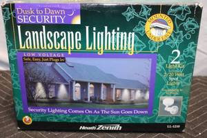 lot 280 image: Heath Zenith Dusk to Dawn Security Landscape Lighting Kit