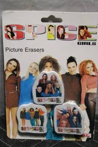 lot 298 image: Spice Girls Picture Erasers Set