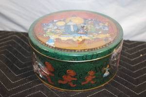lot 358 image: Fairy Tale-Themed Metal Tin Canister