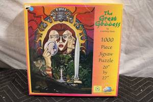 lot 379 image: Sealed The Great Goddess 1000 Piece Jigsaw Puzzle by Courtney Davis