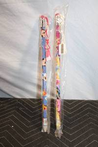 lot 407 image: Set of 2 Disney Jumbo Pencils with Character Designs