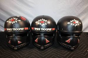 lot 434 image: Set of 3 Space Trooper Toy Helmets