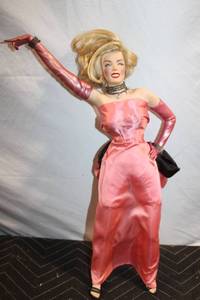 lot 437 image: Marilyn Monroe Collectible Doll in Pink Evening Gown