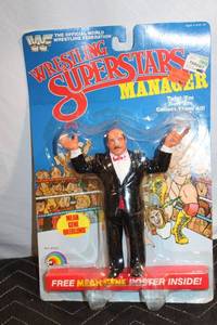 lot A-471 image: WWF Wrestling Superstars Mean Gene Okerlund Action Figure