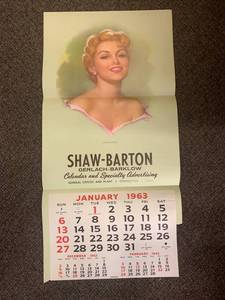 lot 55J image: 1963 Shaw-Barton Calendar Smiling Eyes