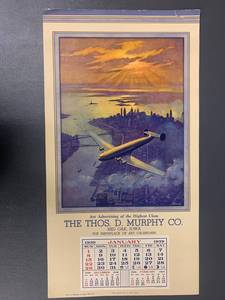 lot 65J image: Vintage 1939 Thomas D. Murphy Co. Calendar