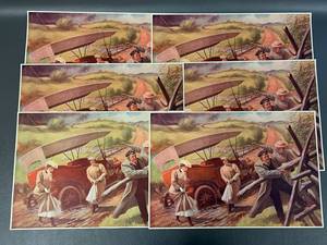 lot 77J image: Vintage Art Print Set Troubles Never Come Singly