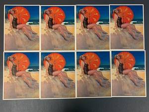 lot 82J image: Vintage Odeon Beach Scene Prints by Gene Pressler