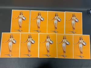 lot 84J image: Vintage Paul Kafka Sunny Pin-Up Prints Set