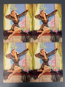 lot 85J image: Vintage Pin-Up Art Prints Set - TDM Co USA