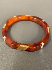 lot 92J image: Vintage Bangle Bracelet with Inlays