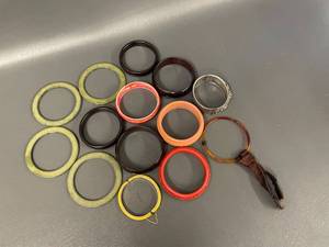 lot 95J image: Vintage Mixed Material Bangle Bracelet Collection