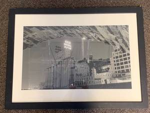 lot 104F image: Framed Gold Medal Flour Photograph Urban Scene Art
