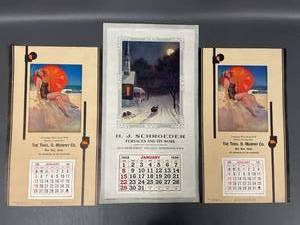 lot 104J image: Vintage 1928 & 1936 Art Calendars Collection