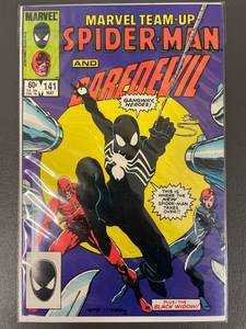 lot 105J image: Marvel Team-Up #141 Spider-Man and Daredevil 1984