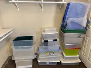 lot 110F image: Assorted Storage Bins Collection