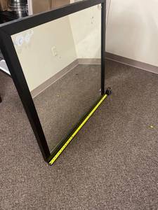 lot 132F image: Set of 3 Frame Mirrors Black and Grey