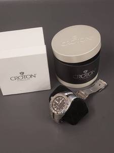 lot 53W image: Croton Automatic Stainless Watch Boxed