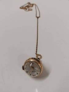 lot 62W image: Vintage 12KT Gold Filled Pocket Watch Pendant