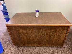 lot 17F image: Vintage Brown & Company Wooden Chest