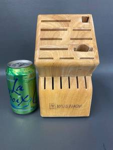 lot 20B image: Wsthof Knife Block Wooden Storage Holder