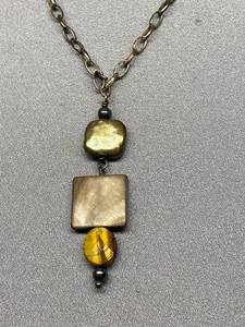 lot 59B image: Sterling Silver Necklace with Unique Beads