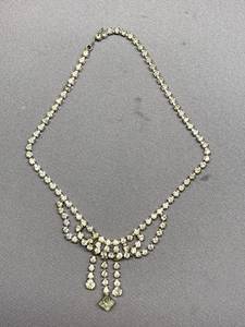 lot 85B image: Vintage Rhinestone Statement Necklace