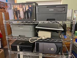lot 100FA image: Brother Printers Dell HP Computers Friends DVD Collection Lot