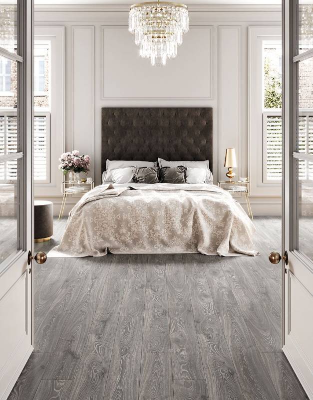 lot 136 image: 429 SQ FT  Mohawk Laminate Flooring Water Resistant  7.5x47 - 10mm thick - LMH