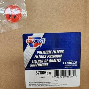 87806 Carquest Premium Air Filter MSRP $86.99