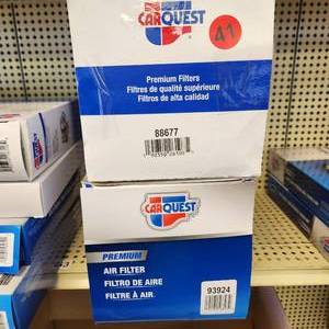 Lot Of Two Carquest Car Filters