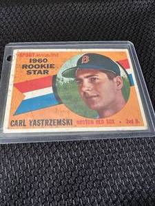 lot 3 image: Carl Yastrzemski 1960 Topps Rookie #148