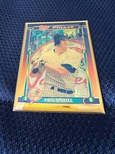 lot 12 image: Paul ONeill 1995 Topps Finest Bronze #5 NICE