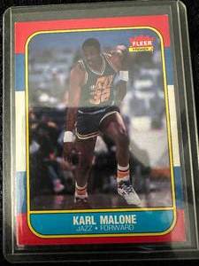 lot 13 image: Karl Malone 1986 Fleer Rookie #68