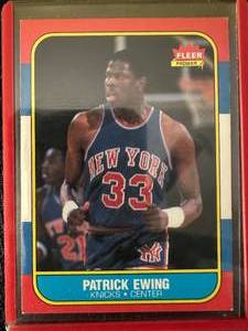 lot 17 image: Patrick Ewing 1986 Fleer Rookie #32