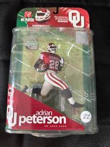 lot 22 image: Adrian Peterson NCAA Oklahoma Sooners Action Figure