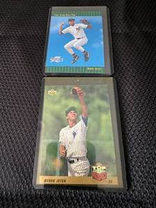 lot 25 image: LOT of (2) Derek Jeter 1992 Classic Four Sport Rookie, 1993 Score Rookie