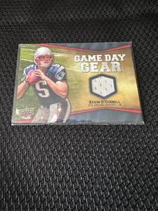 lot 28 image: Kevin OConnell 2009 Upper Deck Game Day Gear card #NFL-KO, current Minnesota Vikings Coach