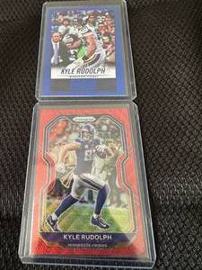 lot 36 image: LOT of (2) Kyle Rudolph Panini assorted cards
