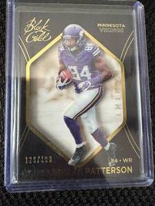 lot 37 image: Cordarrelle Patterson 2014 Panini Black Gold #48 129199