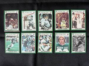 lot 10 image: Michigan State 1990 Collegiate collection set 1-10