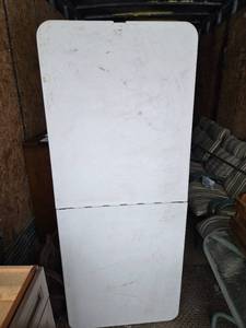 lot 35 image: Folding Table with Metal Legs (72 x 29 Inches)