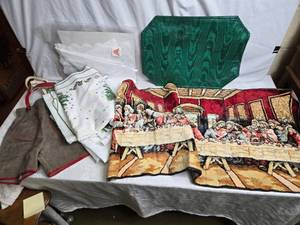 lot 137 image: Purse, Last Supper Table Runner and More