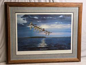 lot 172 image: Limited Edition Ken Kunzer Print Hard Flying Cans Framed Art Signed and Numbered  337500