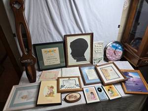 lot 173 image: Collection of Framed Artwork and Decorative Pieces
